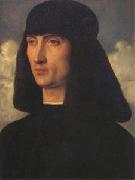 Giovanni Bellini Portrait of a Man (mk05) oil